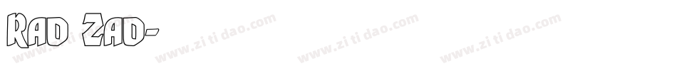 Rad Zad字体转换